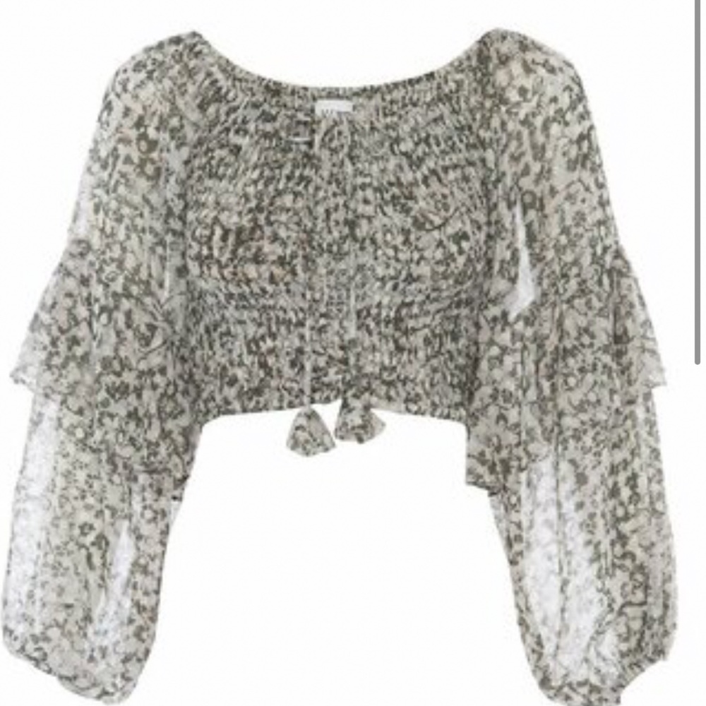Misa Los Angeles isla top blouse size xs  crop